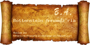 Bottenstein Annamária névjegykártya